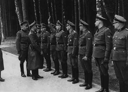Himmler Inspects staff at Stutthof